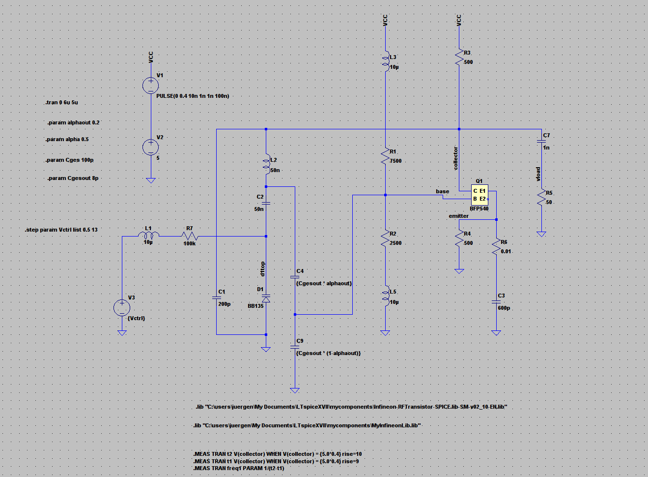 ein Vackar-VCO in Emitterschaltung